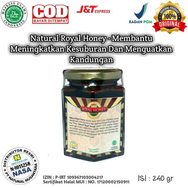 

Natural Royal Honey NRH Madu herbal NASA menguatkan penyubur kandungan program hamil PROMIL ORIginal