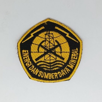 Bordir Logo Kementerian Energi Dan Sumber Daya Mineral / Logo Bordir Kementerian ESDM / Bordir / Emb