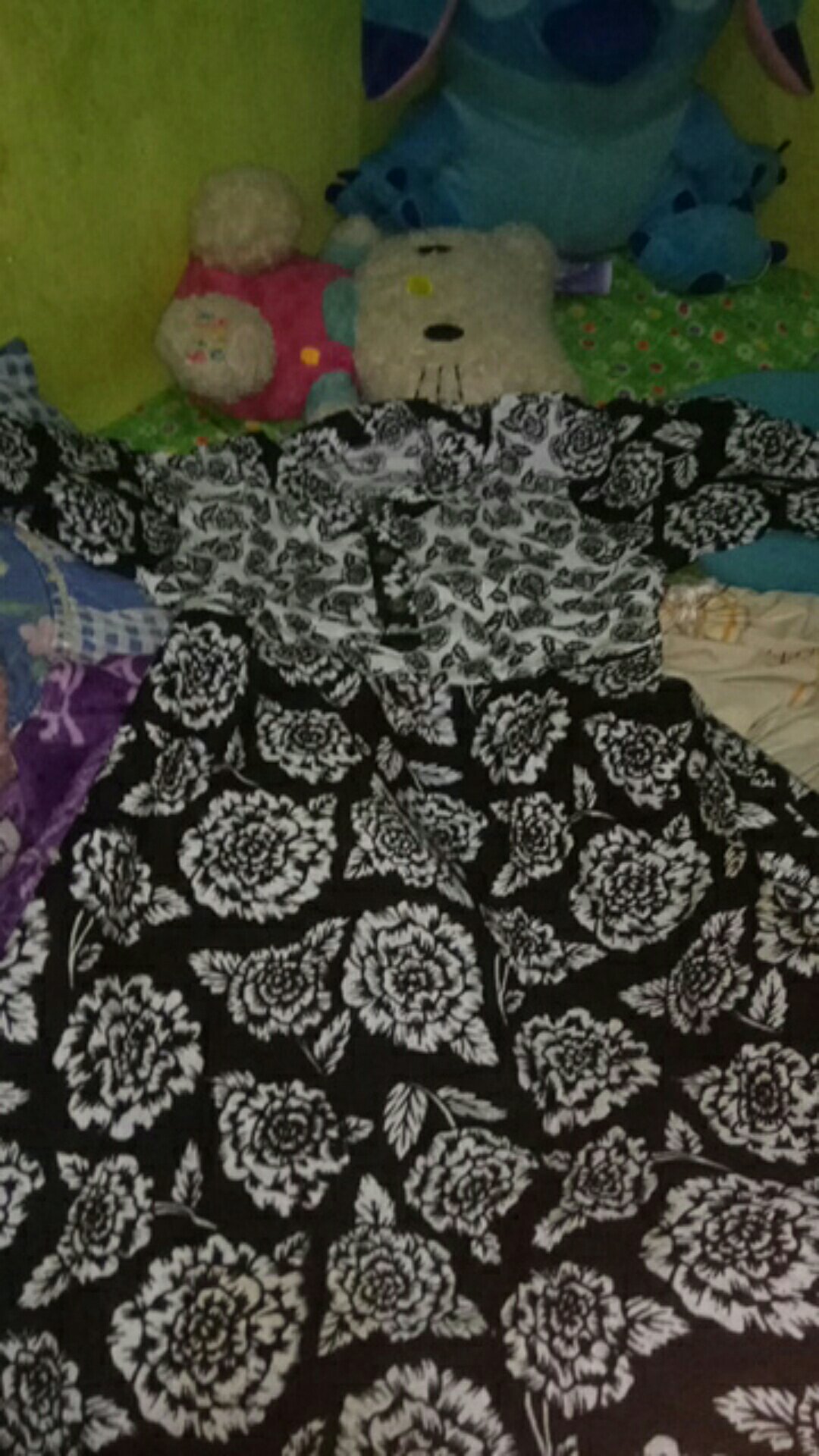 Long Dress Hitam Putih Gamis Muslim Fashion Tangan Panjang Jumbo Wanita Batik  Kekinian