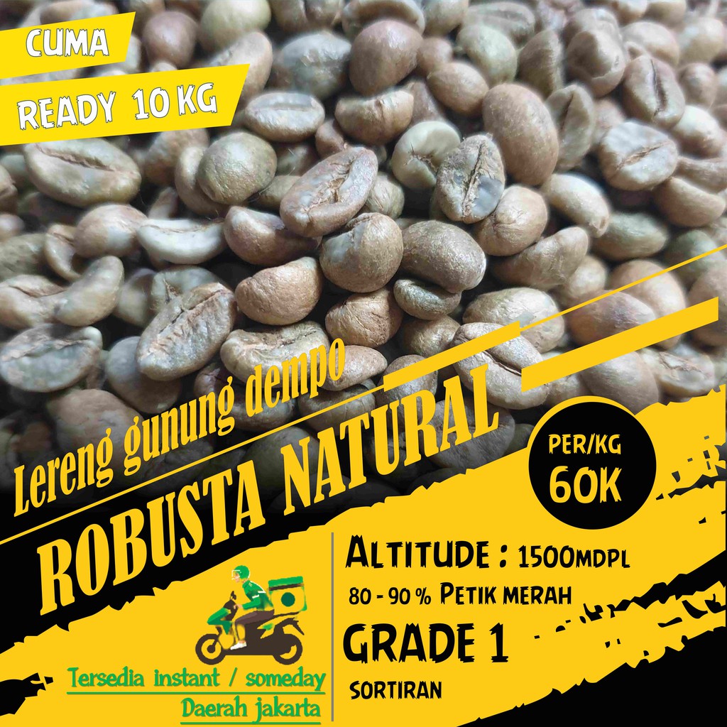 

GREANBEAN ROBUSTA NATURAL PETIK MERAH LERENG GUNUNG DEMPO