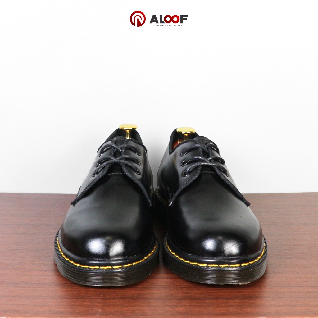 38-45 Aloof DELOW - Sepatu Low Boots Formal Docmart Pria Original Kulit Asli-2
