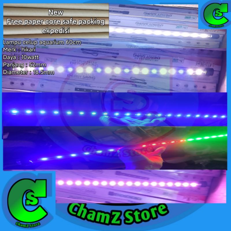 Lampu led celup aquarium 60cm / Lampu led celup hikari hk p600 / Lampu aquarium celup hikari hk p600