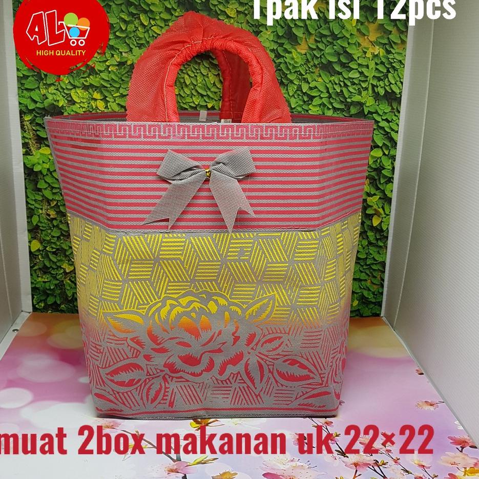 

Big Sale 12pcs Tas Kain Avalan Spunbond Pita Tebal Hajatan Syukuran Besekan u/ 2box 22x22cm ✓