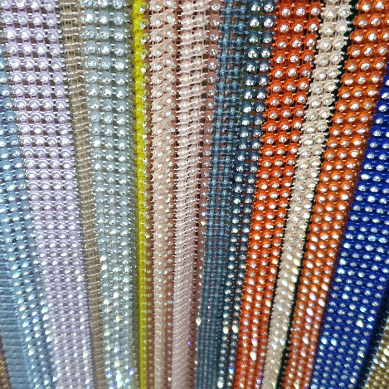 Permata 24 baris Grade A eceran PER BARIS Panjang 2.5 yard/2,25meter