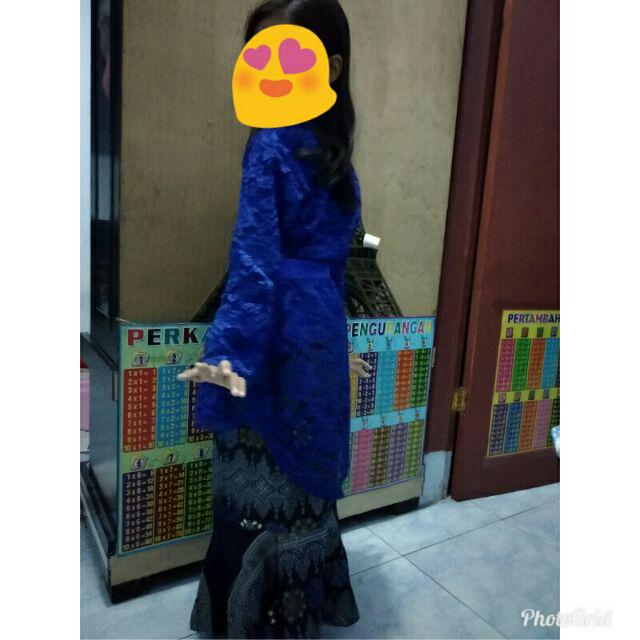 Setelan Kebaya Modern Angelia01 Dan Rok Duyung Batik Anak, Tannisa Collection