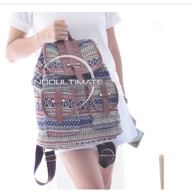 Tas Ransel IM JS-016-13 / Tas Tribal / Tas Batik / Tas Sekolah Anak / BACKPACK ETHNIC / Tas Wanita