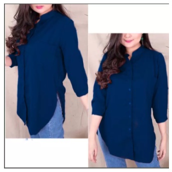 REAL PICTURE Blouse / Kemeja Wanita Lengan 7 per 8 / Kemeja Wanita BIG SIZE-7