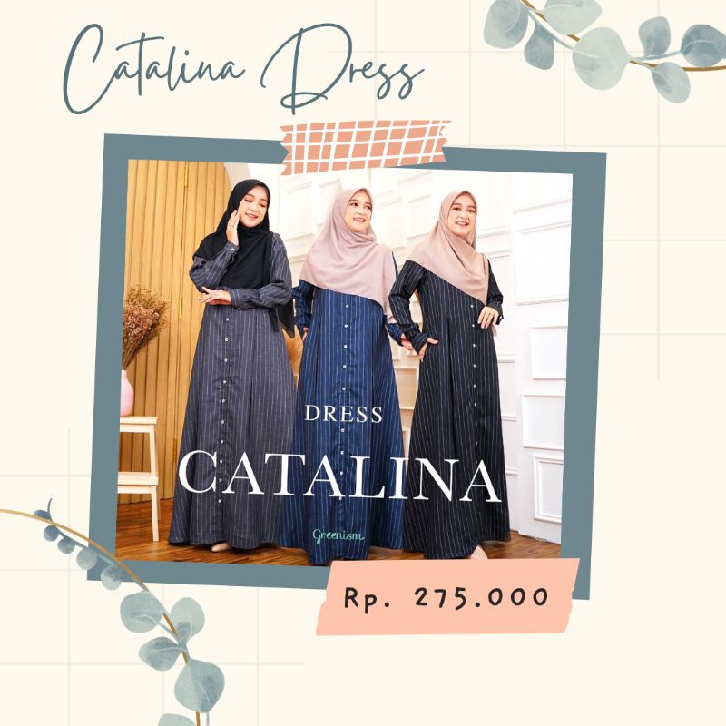 GAMIS CATALINA GAMIS REMAJA GAMIS MENYUSUI GAMIS TERBARU GAMIS POLOS GAMIS RAYON MUSLIM BY GREENISM