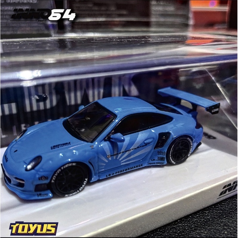 Inno64 Inno - PORSCHE 997 LBWK LIBERTY WALKS BLUE