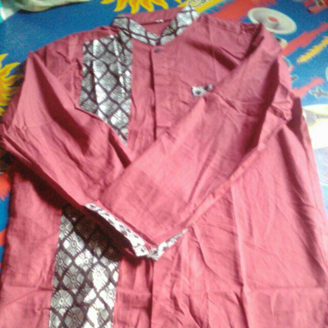 Baju Batik Pria Slimfit Modern Lengan Panjang Kombinasi Prada Sy4 Bi Premium Quality Mall