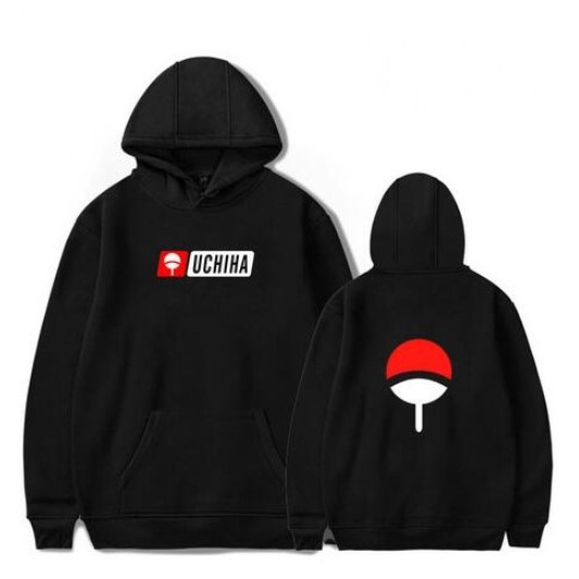 Jaket Jumbo Zipper S, M, L, XL, XXL, 3XL, 4XL, 5XL Pria Wanita Hoodie Big Size UCIHA NARUTO