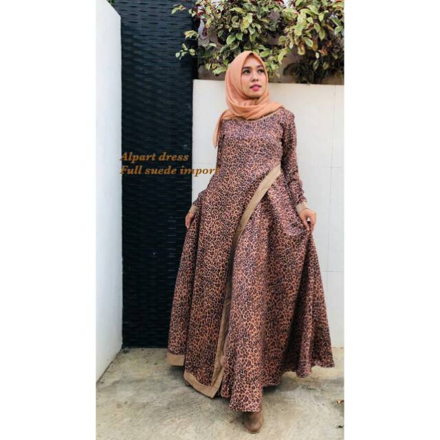 Alpard dress full suede import