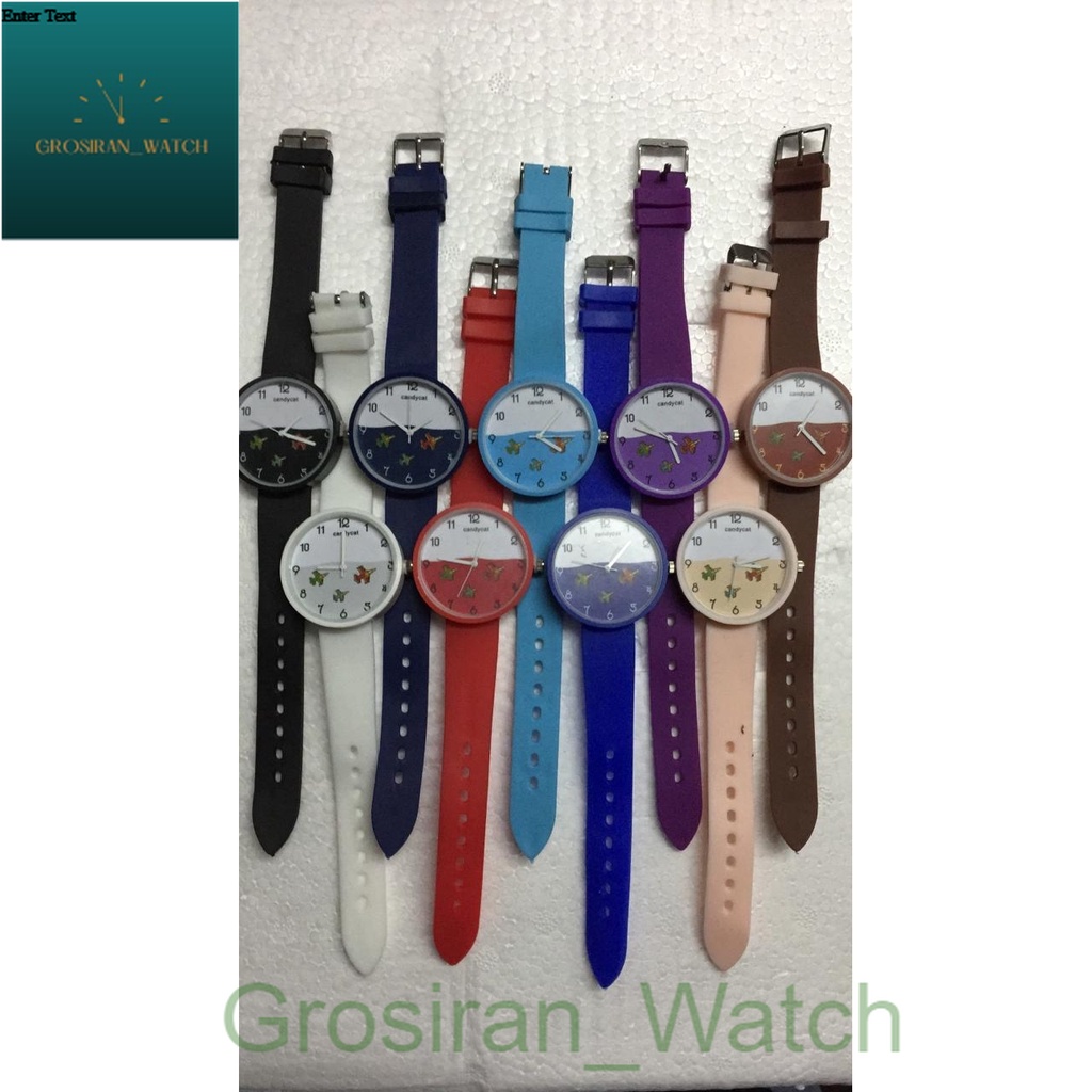 Jam Tangan Wanita/Anak-anak Fashion Korea Smile Fish Rubber [G_W]