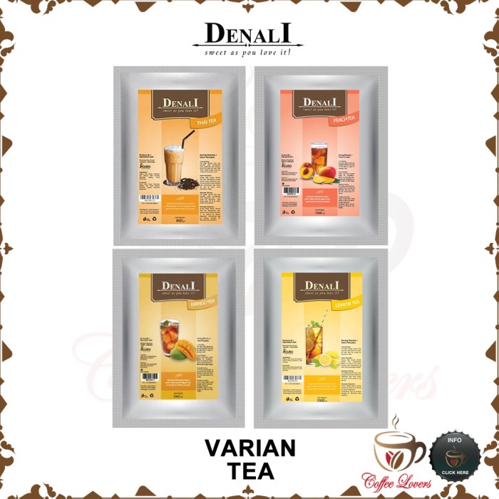 

DENALI FLAVORED TEA DENALI MINUMAN TEH BUBUK EKSKLUSIF