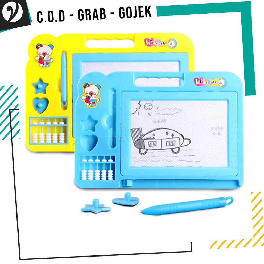 

Mainan Edukasi Anak Papan Tulis Hapus Magnet Magnetic Drawing Board