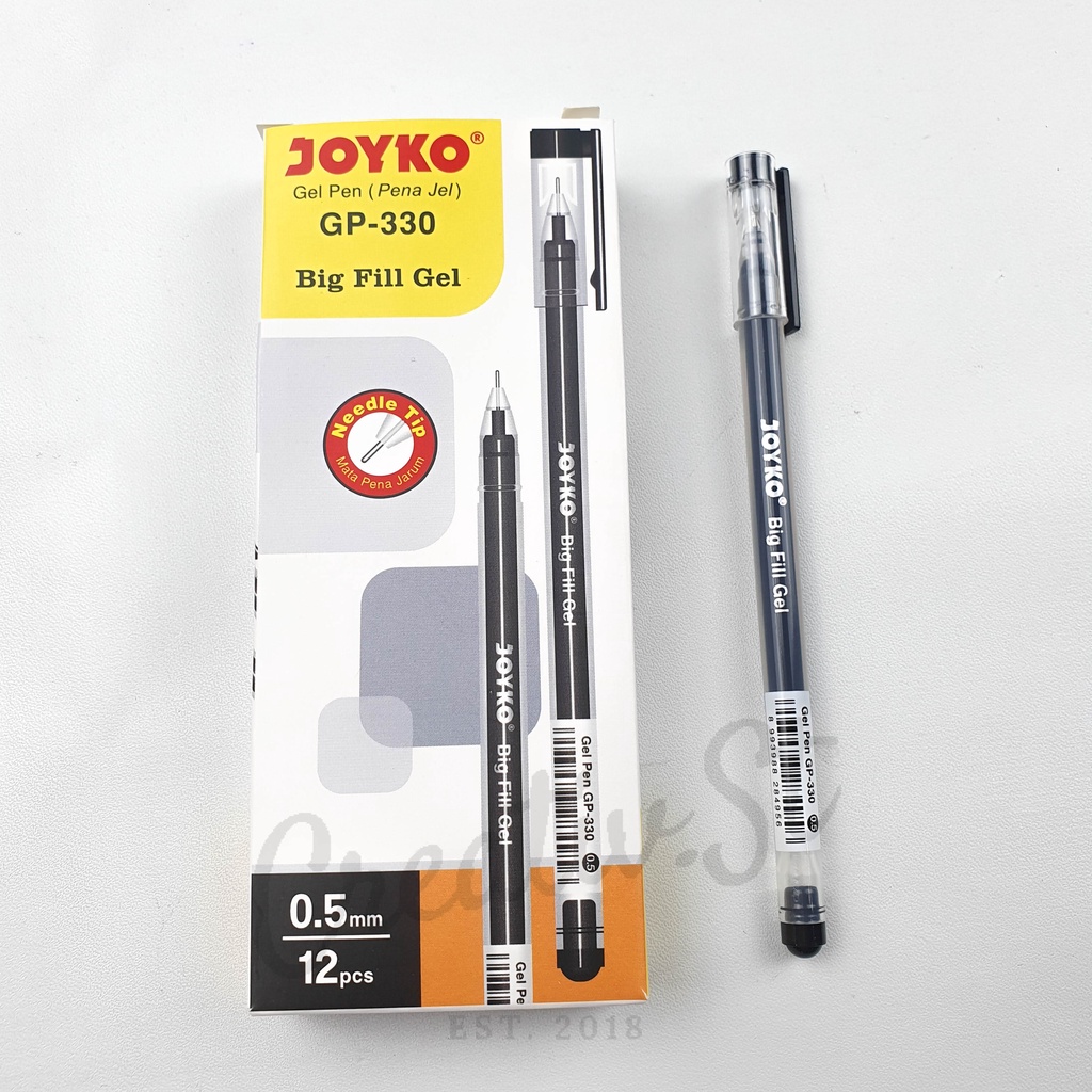 

JOYKO Gel Pen Gp-330 Big Fill Gel Pulpen Pena Tinta 0.5 Mm