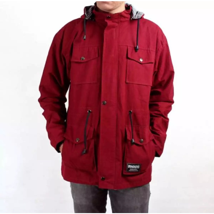 Jaket Parka Pria Bahan Kanvas Premium Original