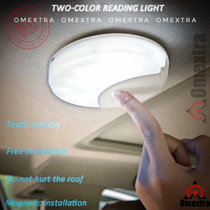 Lampu LED UFO 2 WARNA OMEXTRA - Lampu Baca rechargeable Lampu LED UFO