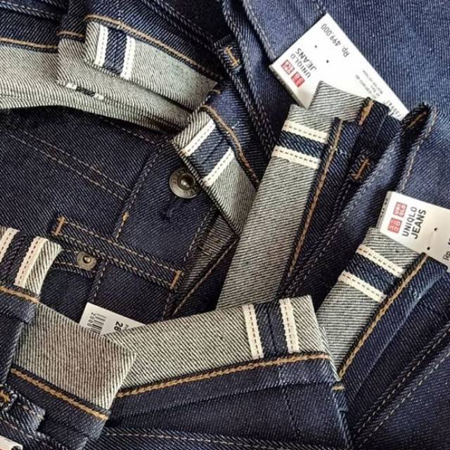 harga celana jeans uniqlo selvedge