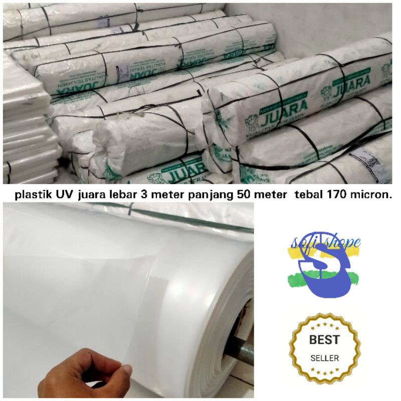 plastik UV/greenhouse/UV 14%/juara 3x50 meter
