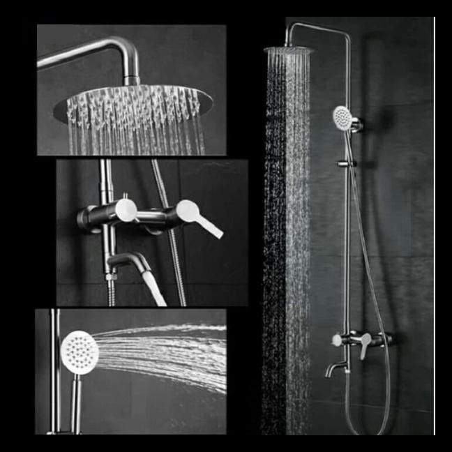 Shower Coloum Stainless Steel Set/Shower Tiang Mandi/Showercoloum Set