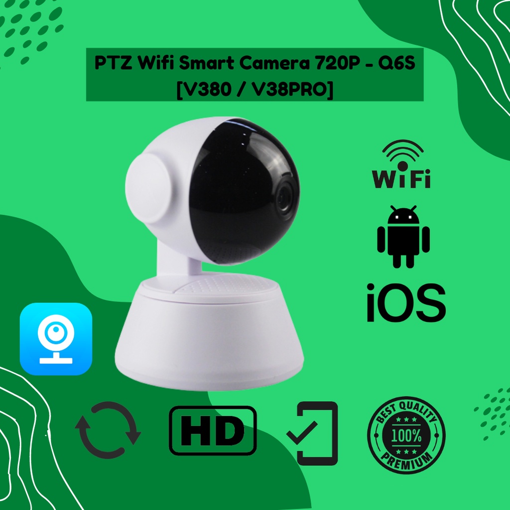 PROMO Kamera CCTV Support Iphone &amp; Android PTZ Wifi Smart Camera 720P - Q6s [V380 / V38PRO] KlikVape