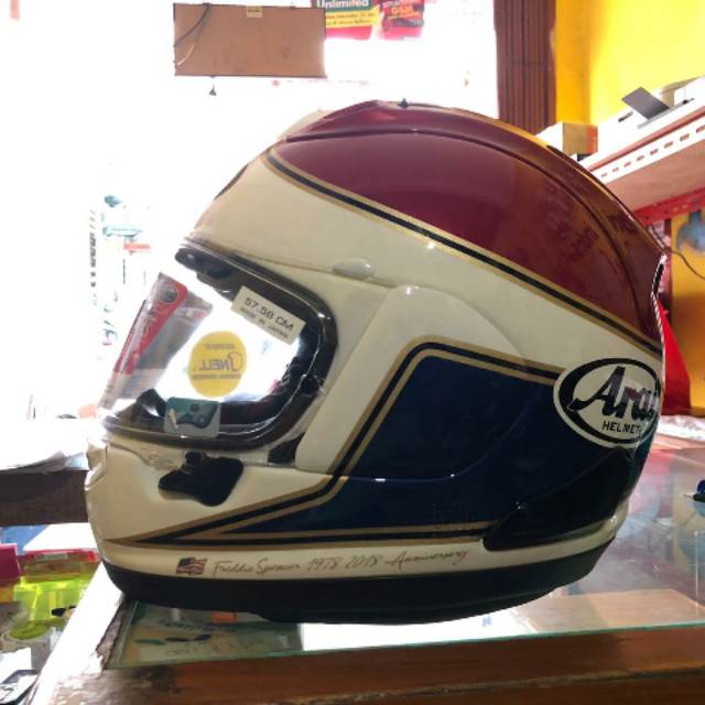 Helm arai RX7X size M 40th Anniversary Freddie spencer