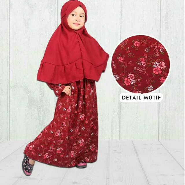 Gamis katun jepang anak