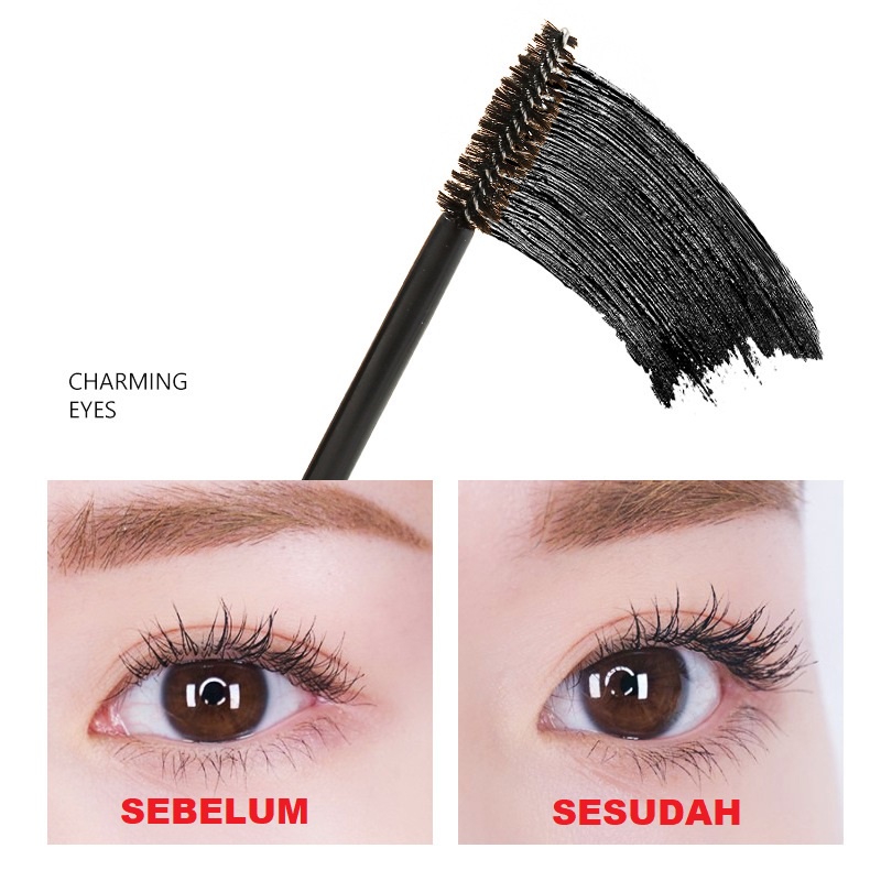 LAMEILA MASKARA LONG LASH ~ ANTI AIR TAHAN LAMA ~ MEMANJANGKAN DAN MELENTIKKAN  BULU MATA 741