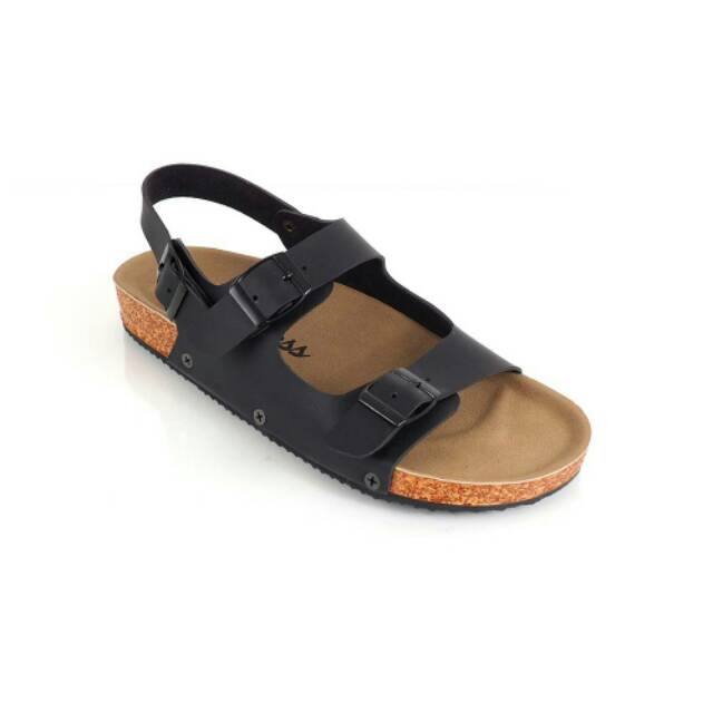 DISC 50% SANDAL KULIT GOODNESS QUIT BLACK