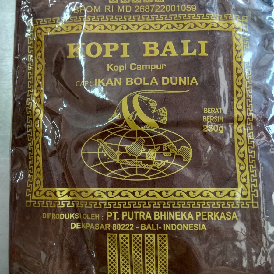 

Kopi Bubuk Bali Cap Ikan Bola Dunia Oleh-Oleh Khas Bali