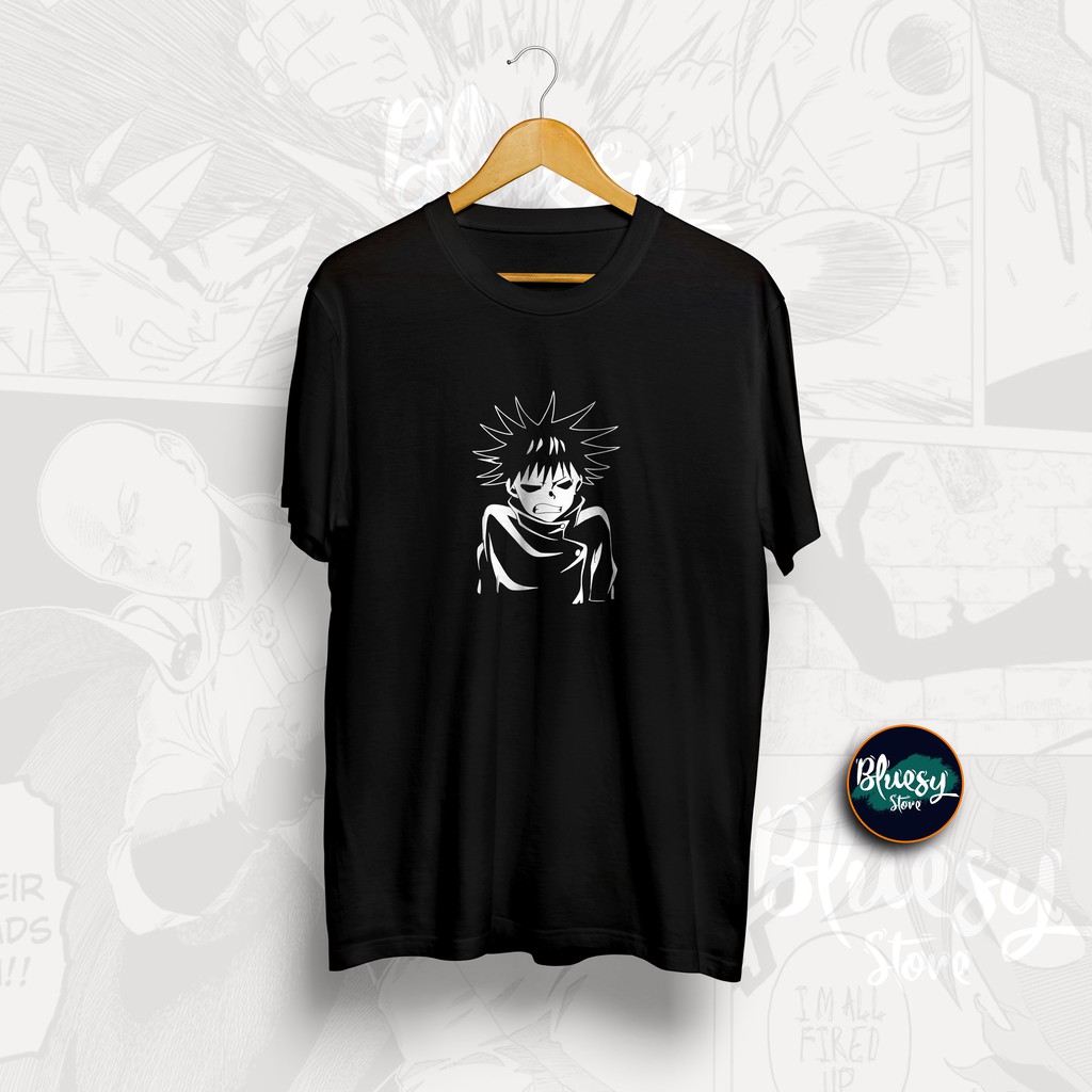 Kaos ANIME JUJUTSU KAISEN FUSHIGURO MEGUMI / Baju T-Shirt JUJUTSU KAISEN MEGUMI SUKUNA