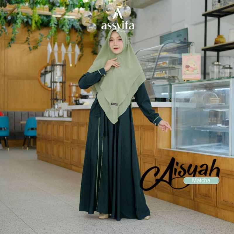 AISYAH BY ASSYIFA/ Gamis premium ori/Gamis set syar'i/Gamis modern