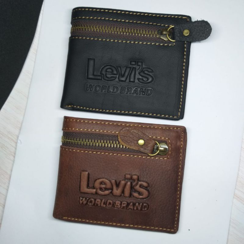 Dompet kulit Pria Dompet Resleting