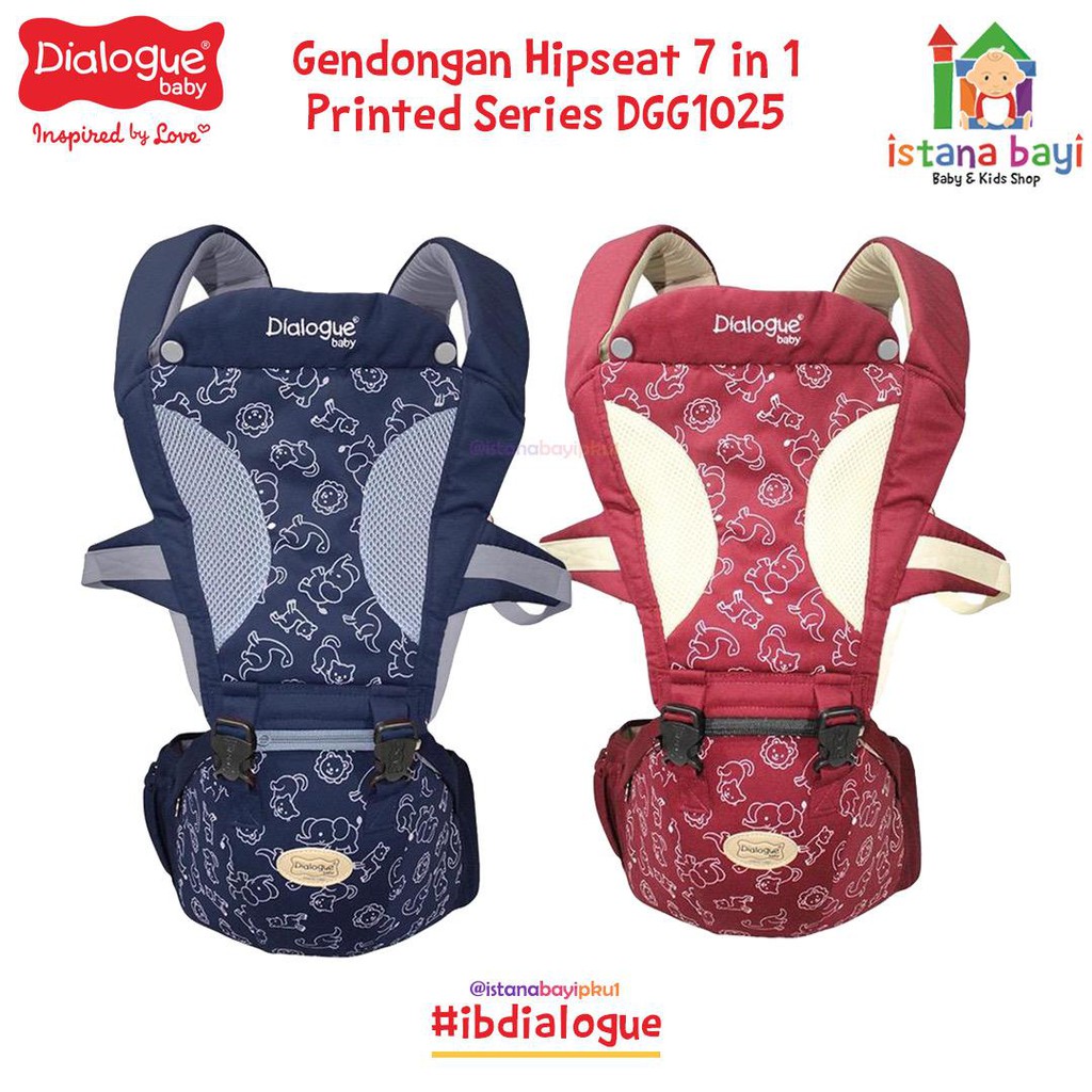 Dialogue Hipseat 7 in 1 Printed Series DGG1025 - Gendongan Bayi