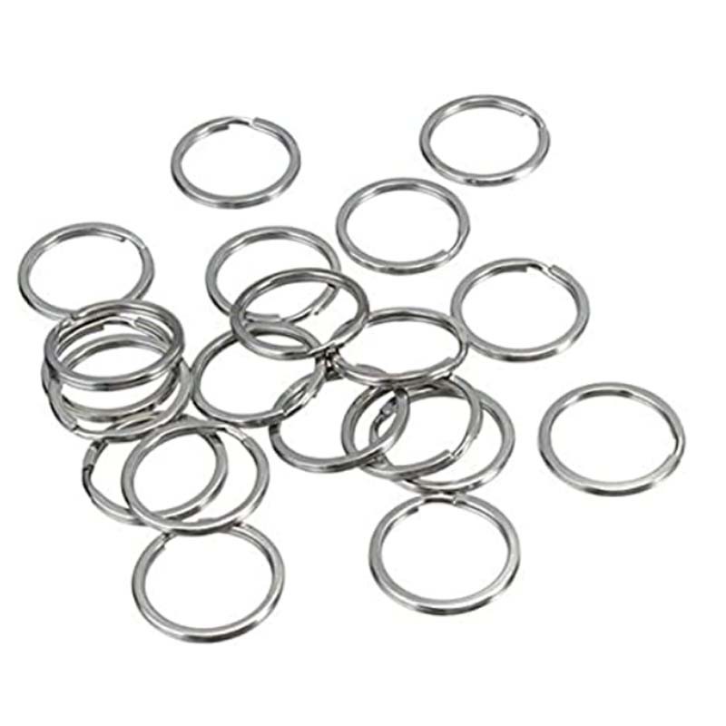 20 buah gantungan kunci bulat datar gantungan kunci selempang