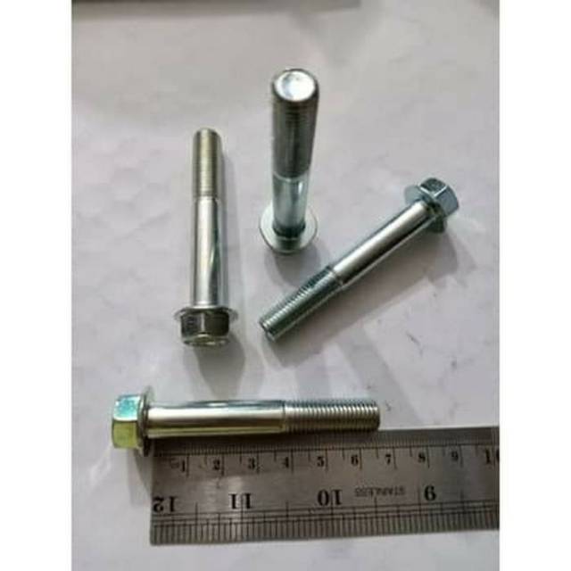 Baut Topi / Flange Bolt 14/10mm × 6,5cm Kunci 14