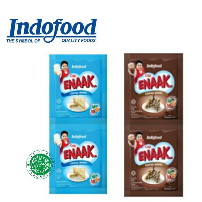 

Susu Kental Manis Enak Putih Sachet & Coklat Sachet