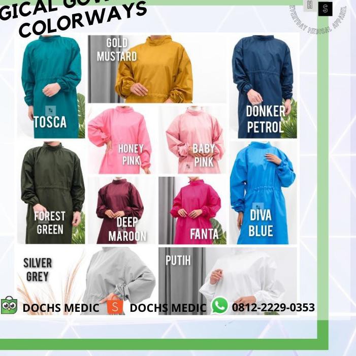 Laris Surgical Gown / APD Surgical Gown / Jubah Operasi / Jubah Medis rai.. .