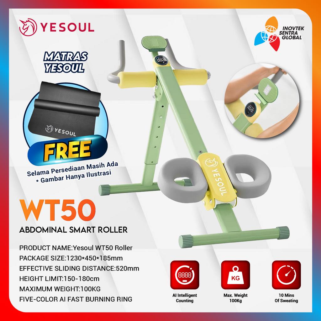 Yesoul WT50 ABS Smart Roller Abdominal Alat Gym Garansi Resmi