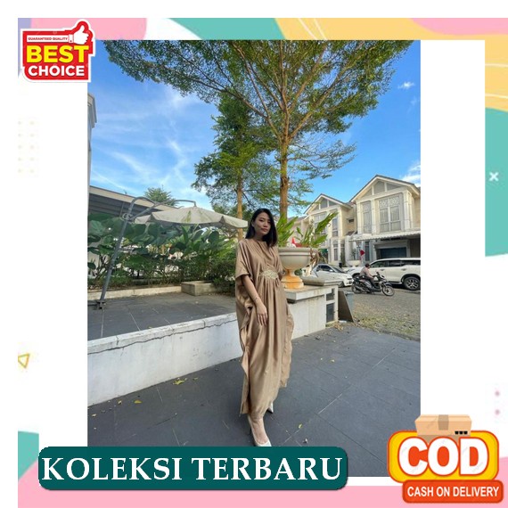 Kaftan Wanita - Kaftan Jumbo - Kaftan Polos - Baju Kaftan Kekinian - Baju Gamis Kaftan - Baju Kaftan