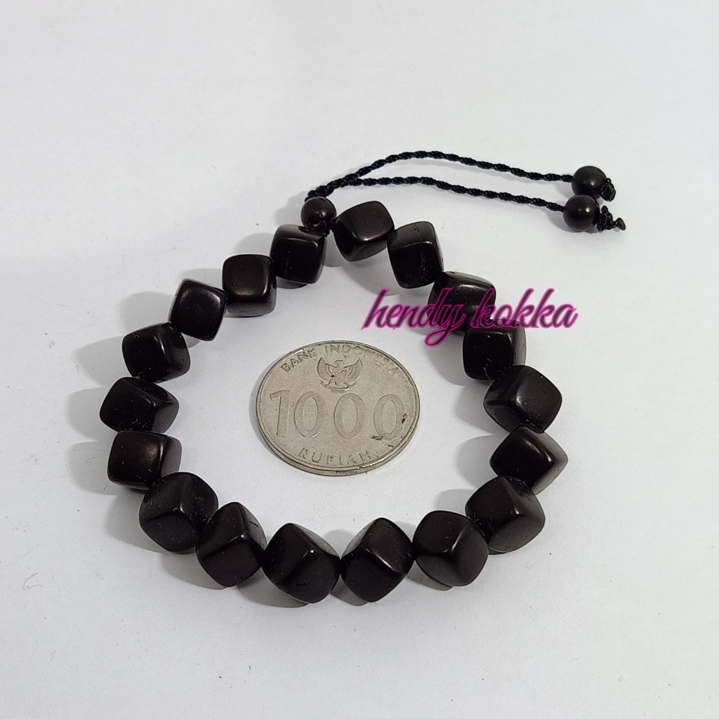 gelang kokka kaukah kaokah dadu besar hitam