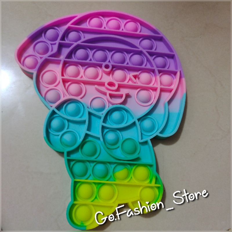 FREE GUNDU KELERENG!Mainan Pop It Penghilang Stress Viral Tiktok Jumbo 20cm Bahan Import Bagus Halus Model New Bts-Chimmy 20cm