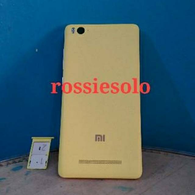 Backdoor Ori Xiaomi Mi4C Mi4i tutup batre casing kesing case + Sim Tray Simtray