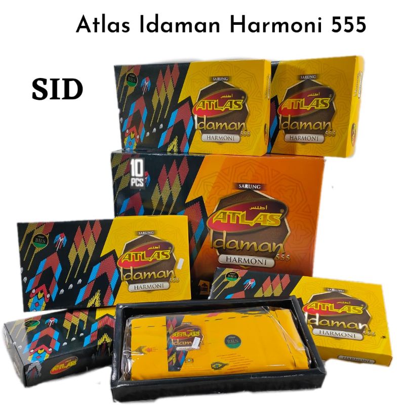 Sarung Atlas Idaman Harmoni 555 SID Motif BHS Ecer Grosir SN
