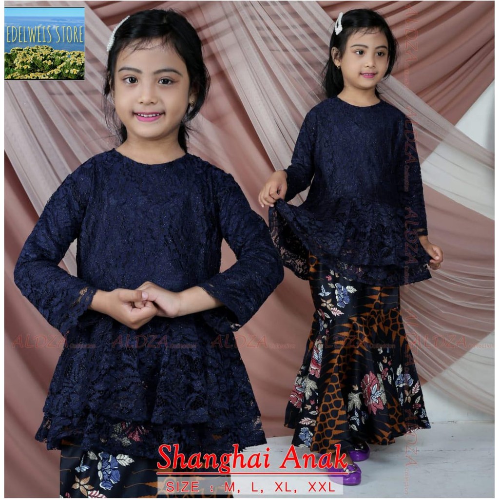 Stelan Kebaya Anak / Stelan Kebaya Brokat Anak Modern