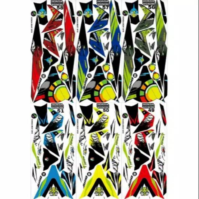 Sticker Striping Honda beat street full body