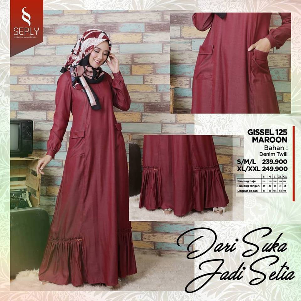 Jual Gamis  Syari Cantik Seply Misha 05 Gamis  Seply 