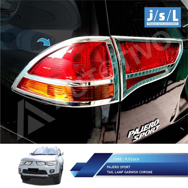 Aksesoris Tambahan Fariasi Mitsubishi Pajero Sport Garnish Lampu Belakang atau Tail Lamp Garnish