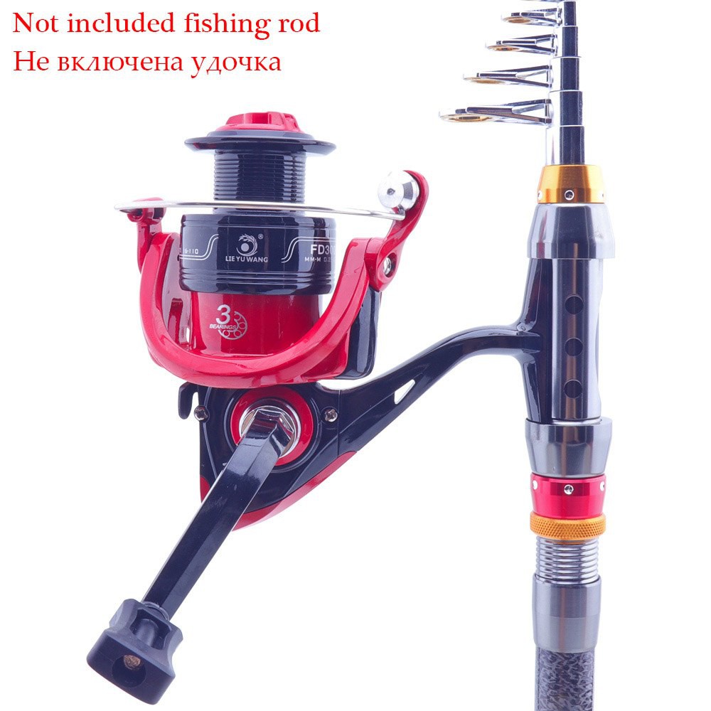 Reel Pancing FD3000 FD5000 Reel Pancing 12+1 Ball Bearing Gear Ratio 5.2:1 - Red/Black